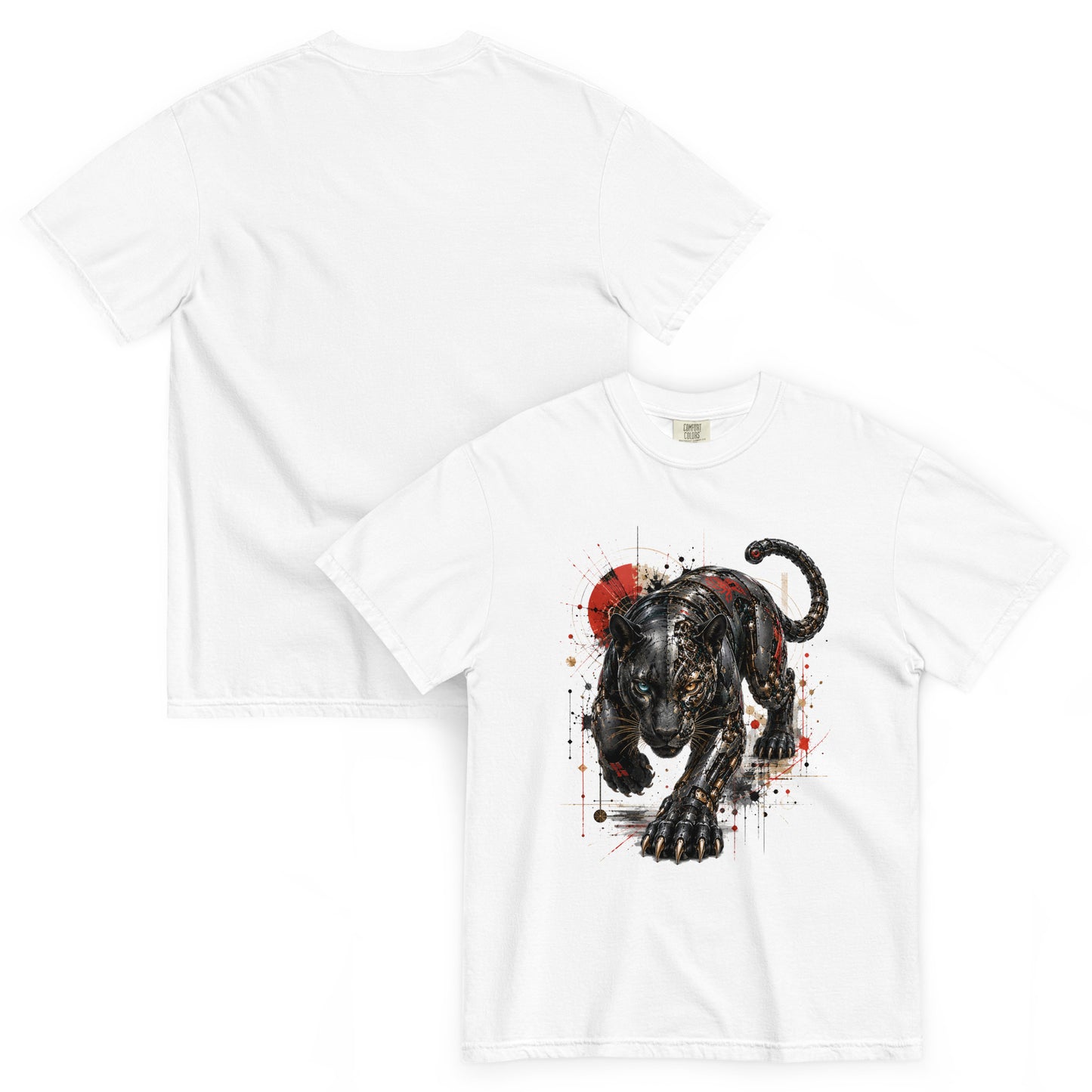 ONYX – T-shirt blanc, vues de face et de dos