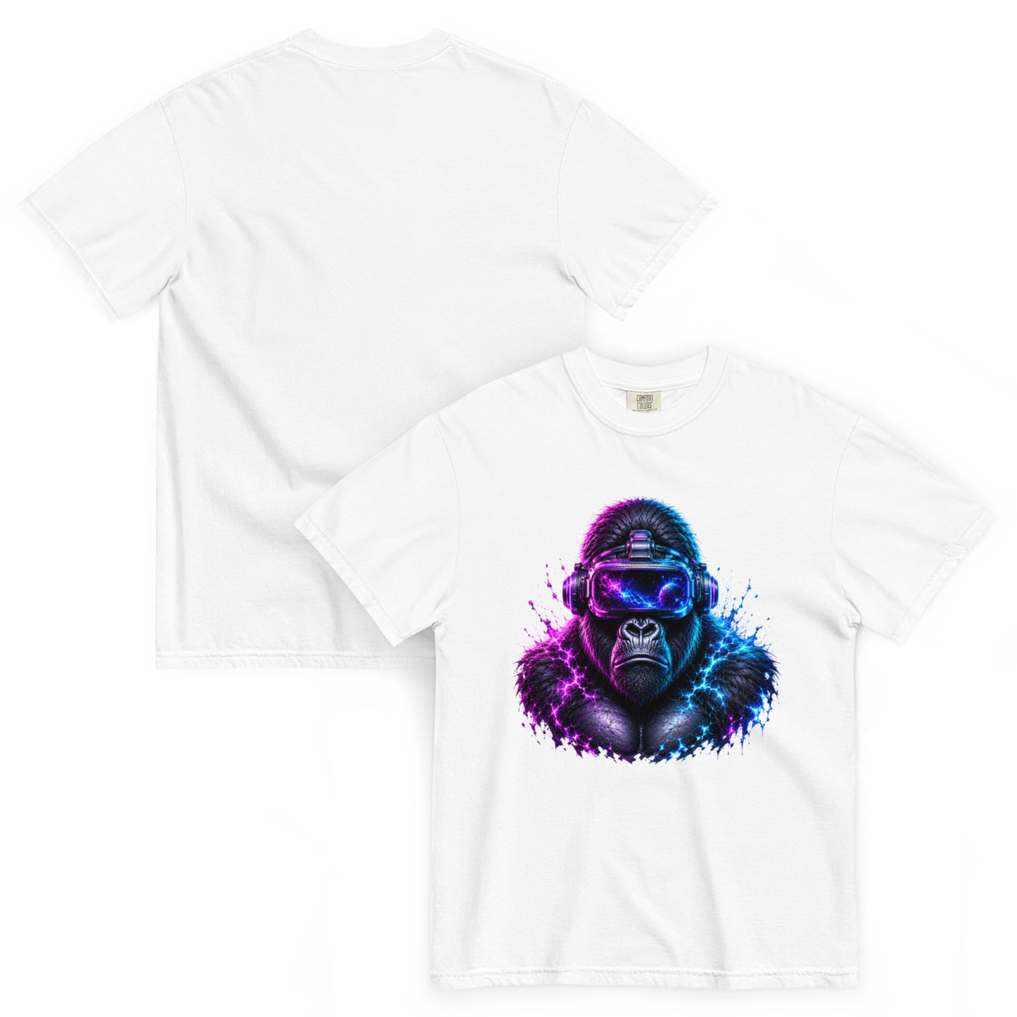 APEX – T-shirt blanc, vues de face et de dos