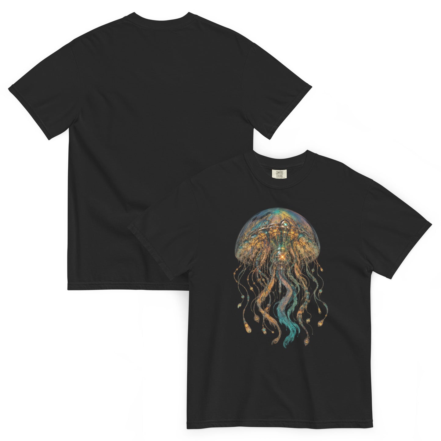 T-shirt La Méduse des Abysses noir – Cyber Créatures