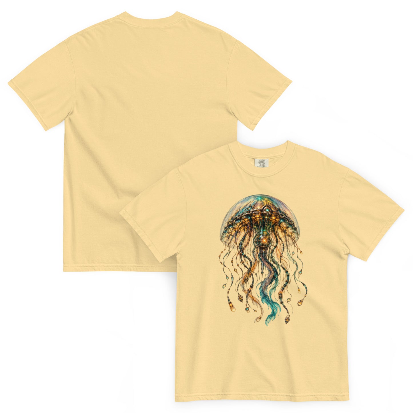 T-shirt La Méduse des Abysses vanille – Cyber Créatures