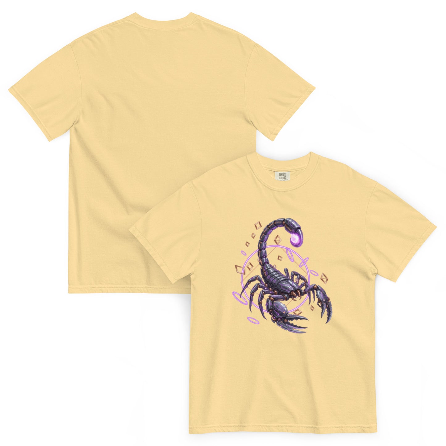 ANTARES – T-shirt épais scorpion futuriste vanille – Cyber Créatures