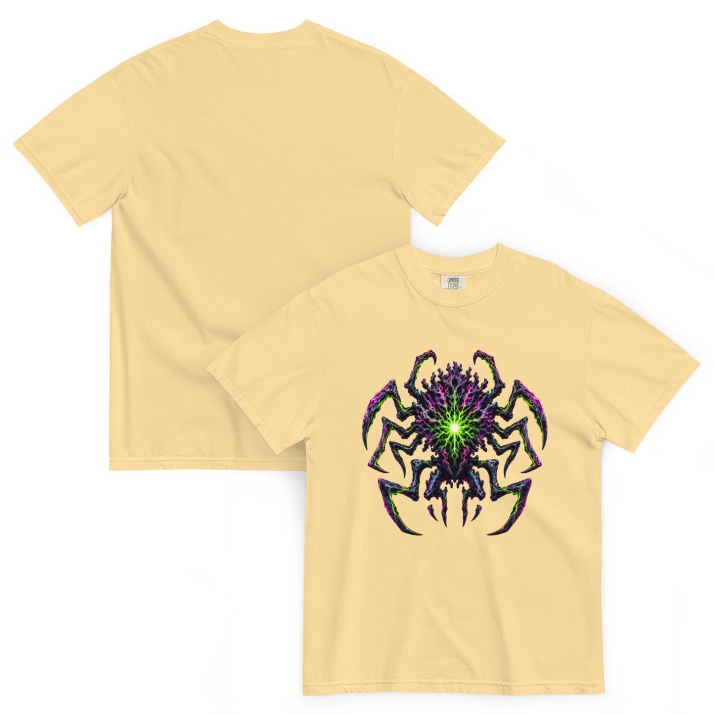 EREBOS – T-shirt vanille, vues de face et de dos