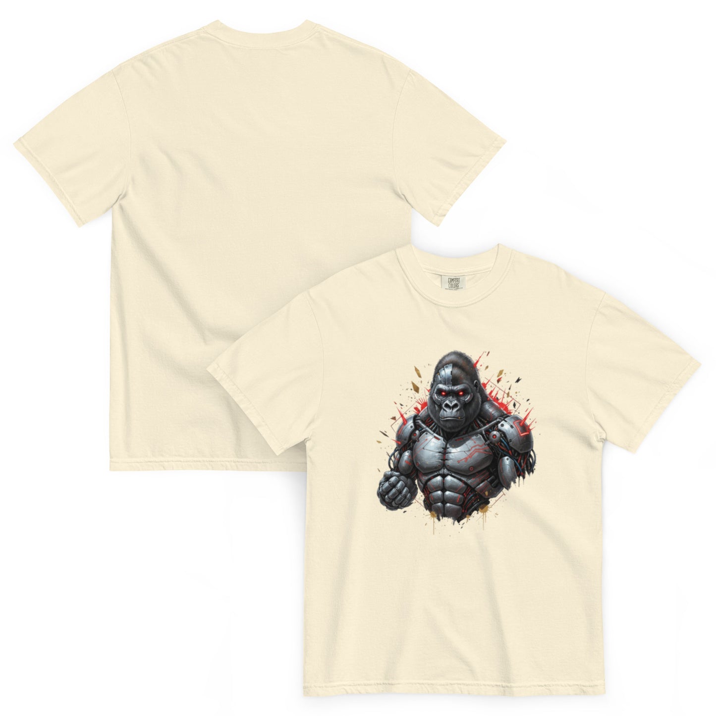 T-shirt TITAN gorille ivoire – Cyber Créatures