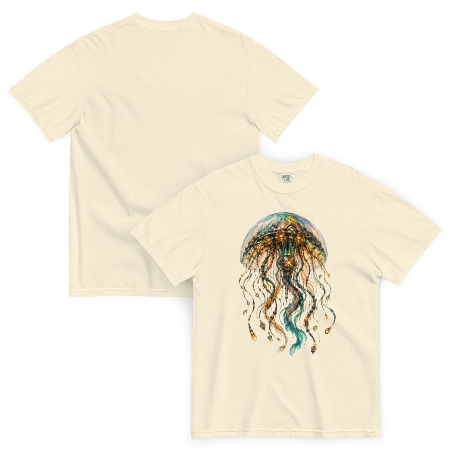 T-shirt La Méduse des Abysses ivoire – Cyber Créatures