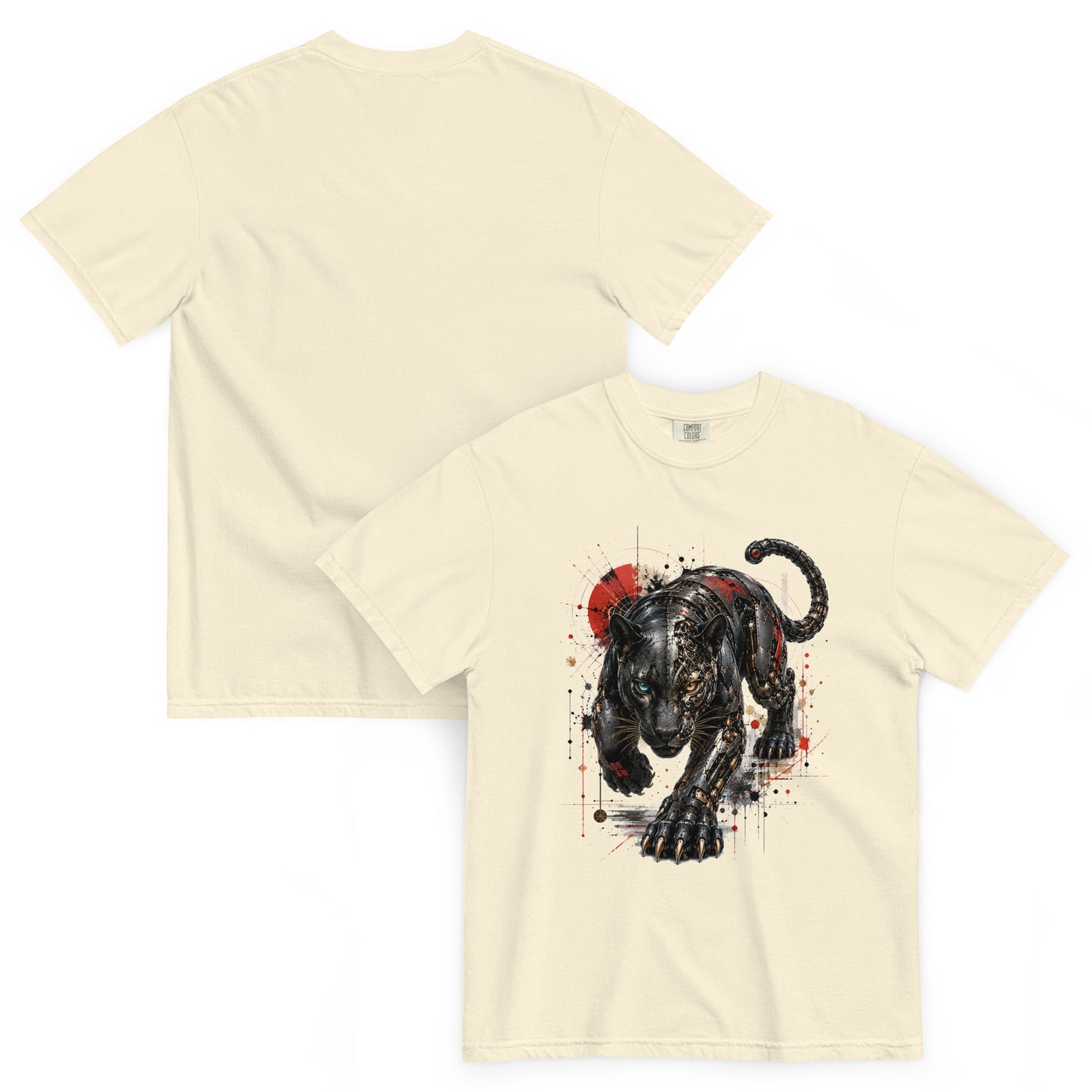 T-shirt ONYX panthère ivoire – Cyber Créatures