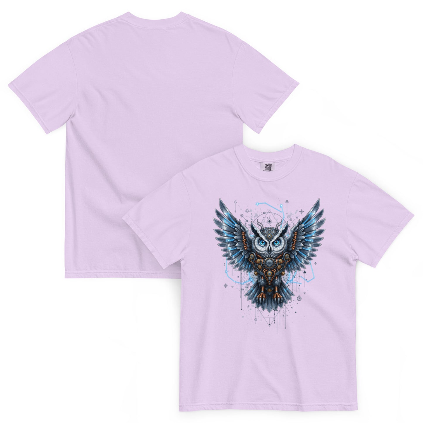 NOX – T-shirt orchidée, vues de face et de dos