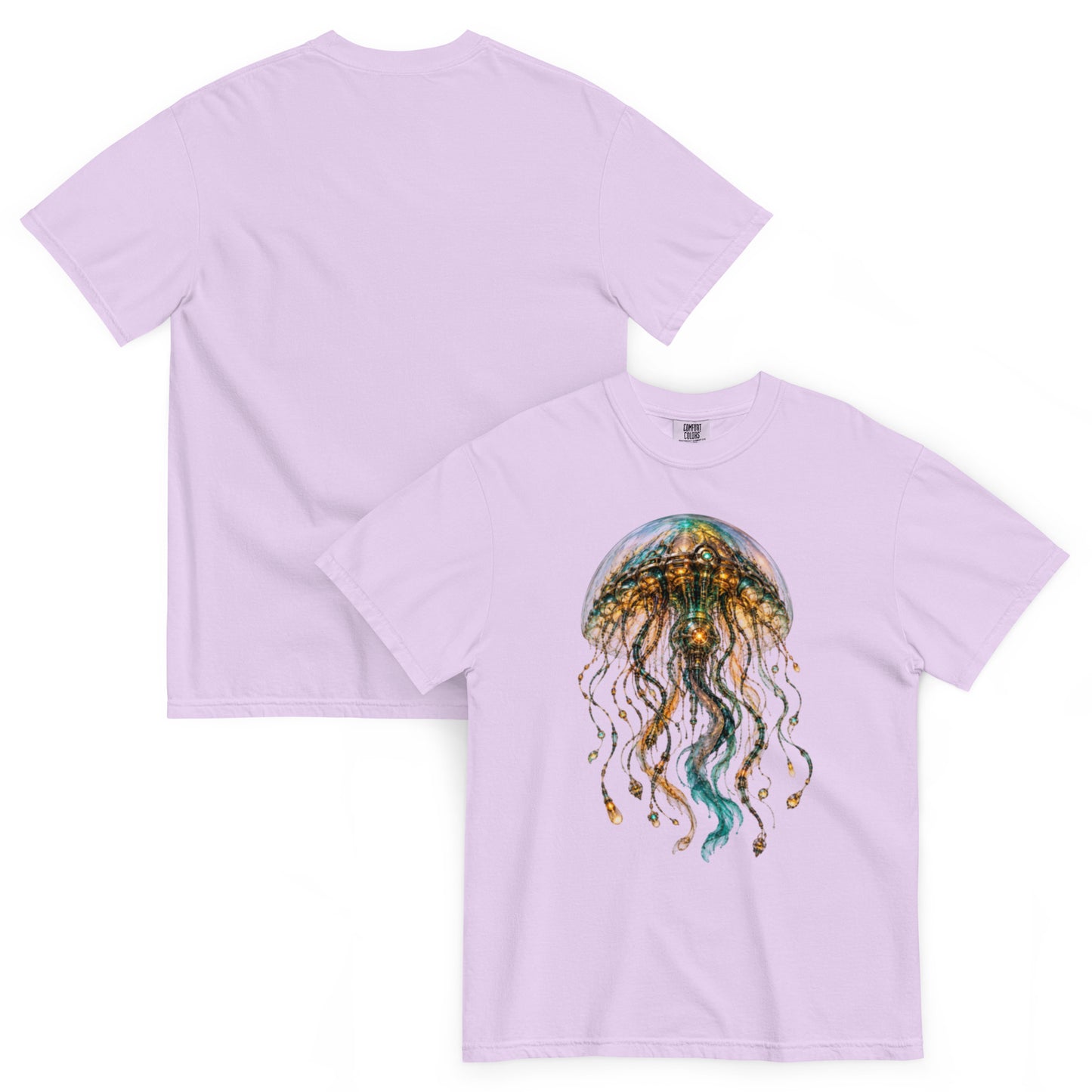 T-shirt La Méduse des Abysses orchidée – Cyber Créatures