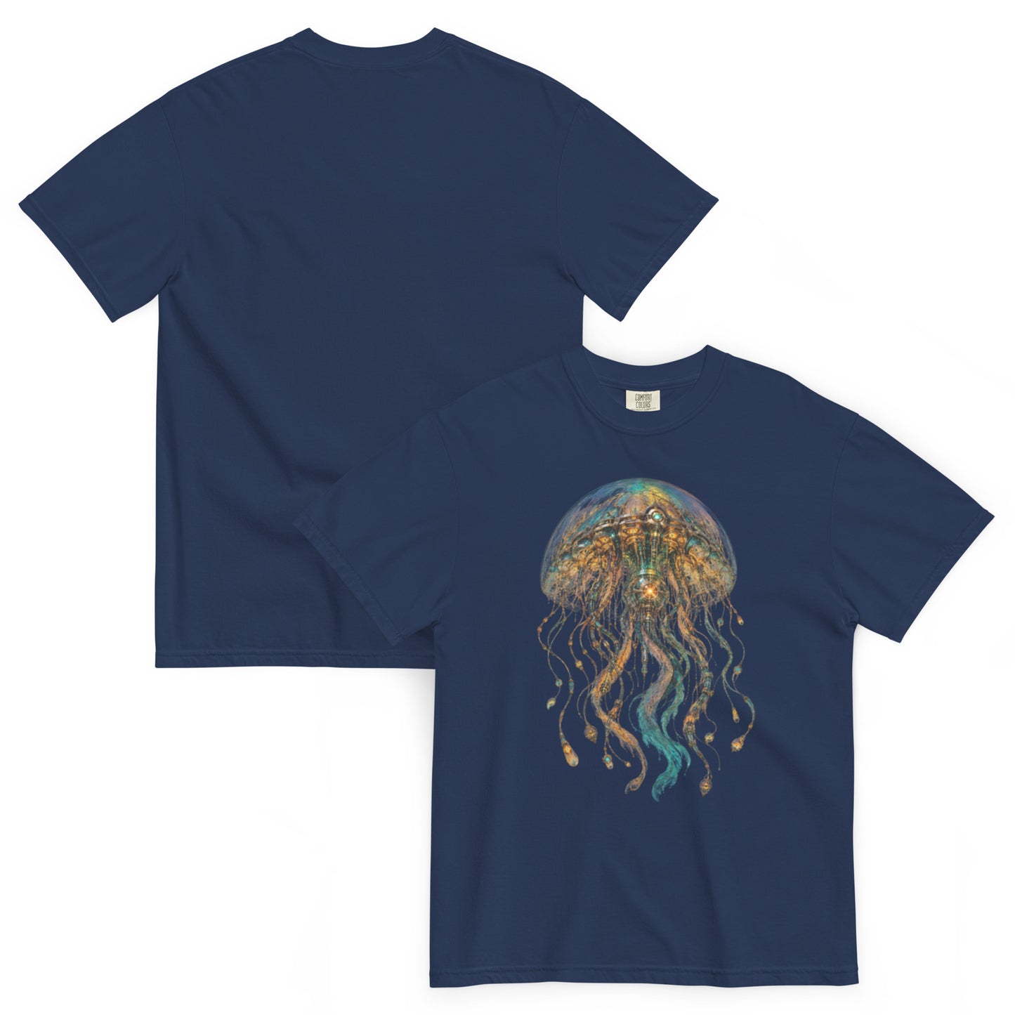 T-shirt La Méduse des Abysses bleu marine – Cyber Créatures