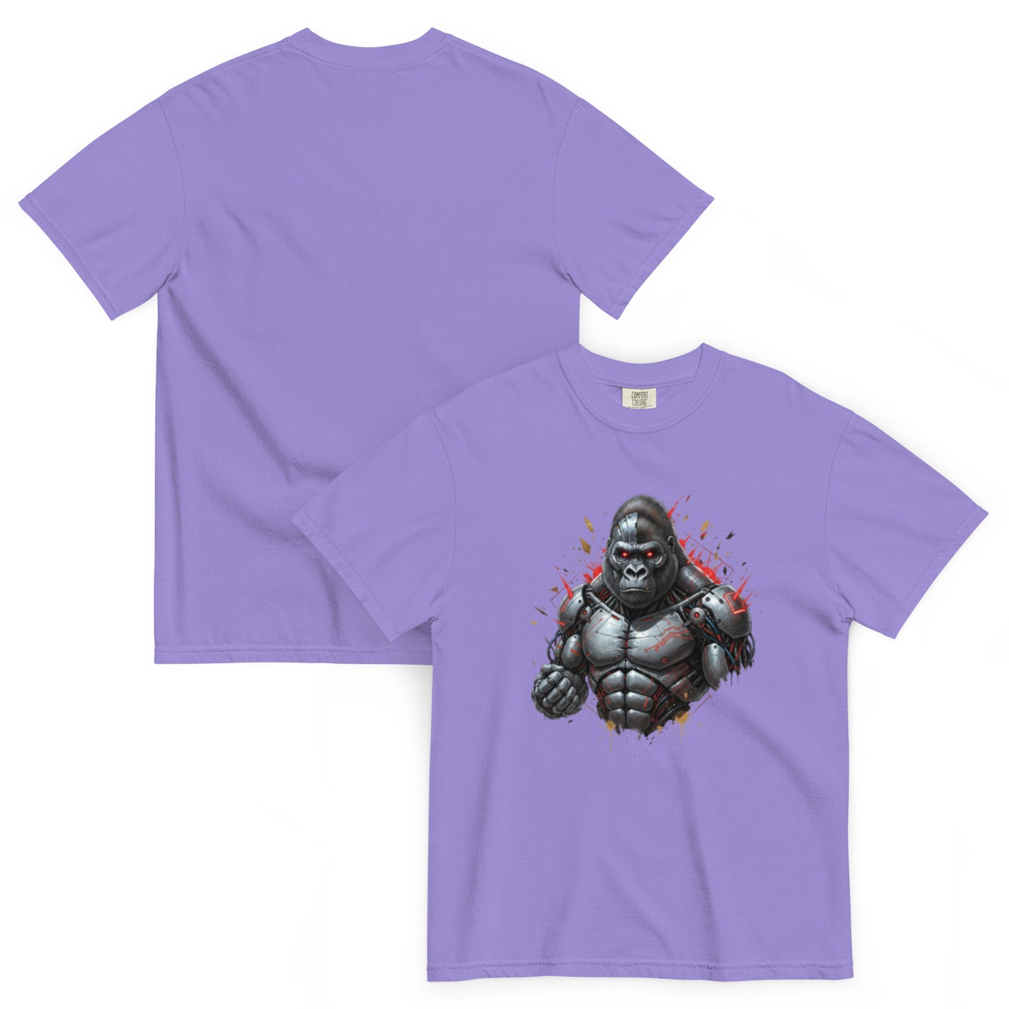 T-shirt TITAN gorille lavande – Cyber Créatures