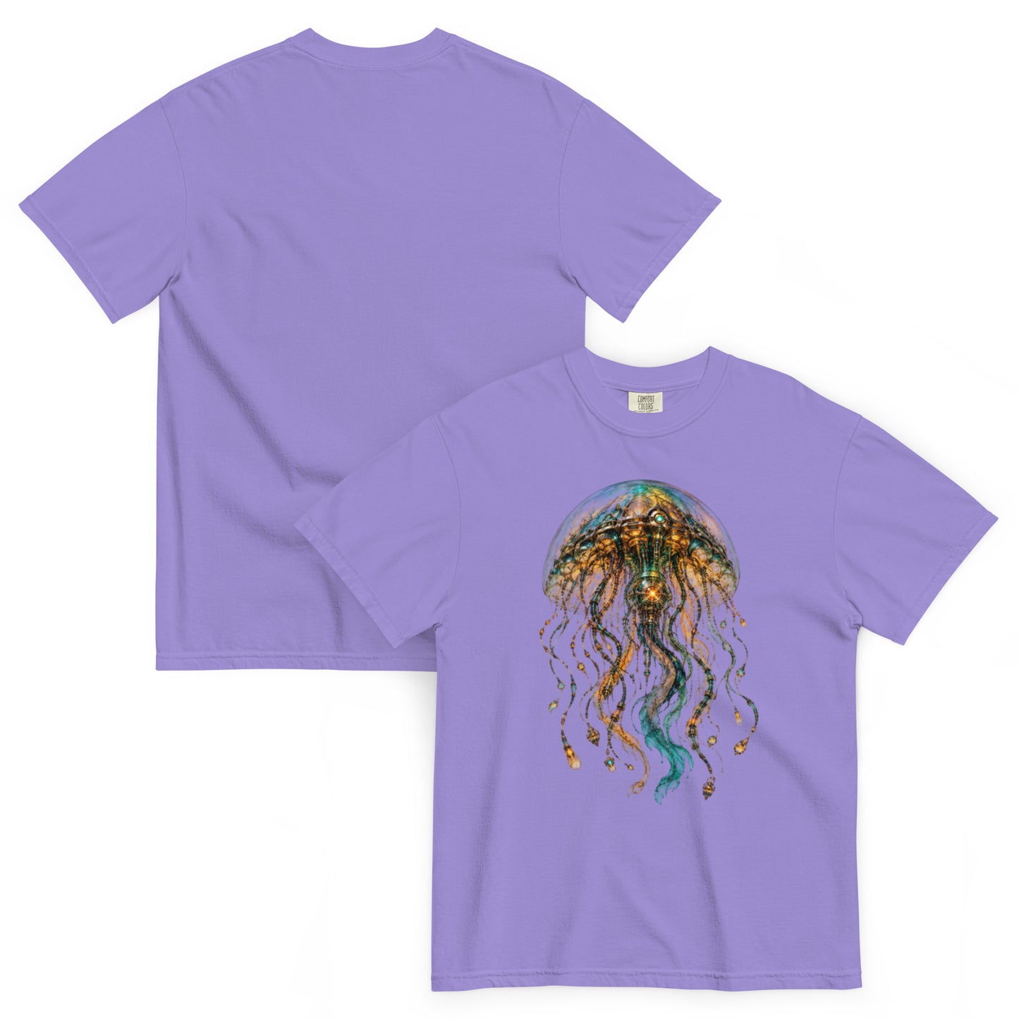 T-shirt La Méduse des Abysses lavande – Cyber Créatures