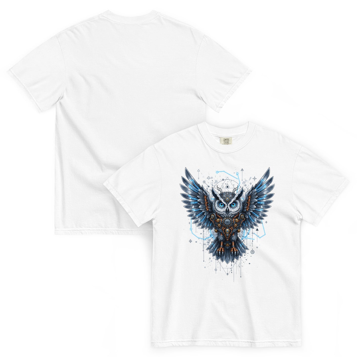 NOX – T-shirt blanc, vues de face et de dos