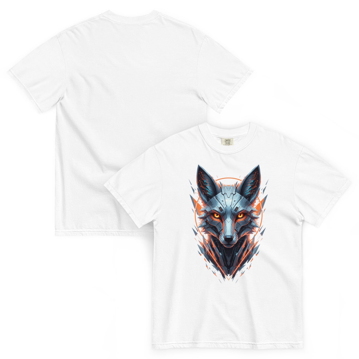ALOPEX – T-shirt blanc, vues de face et de dos