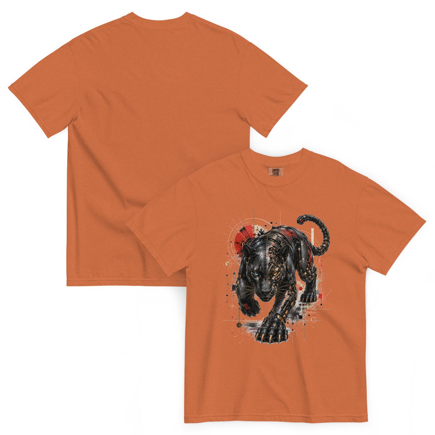 T-shirt ONYX panthère terracotta – Cyber Créatures