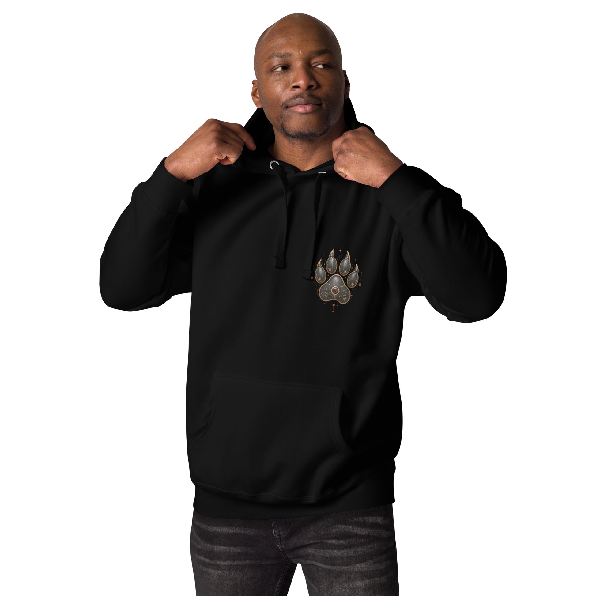 Sweat ONYX – Panthère Cybernétique noir, vue de face