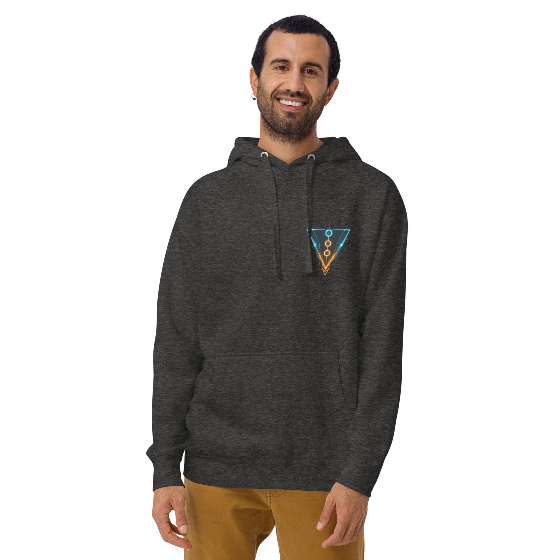 Sweat ARGÈS – Cyclope Mythologique gris anthracite chiné, vue de face