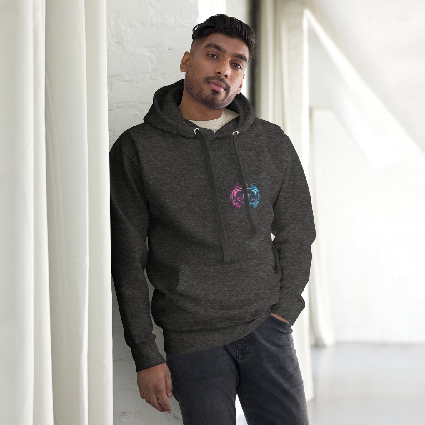 Sweat APEX – Gorille VR gris anthracite chiné, vue de face