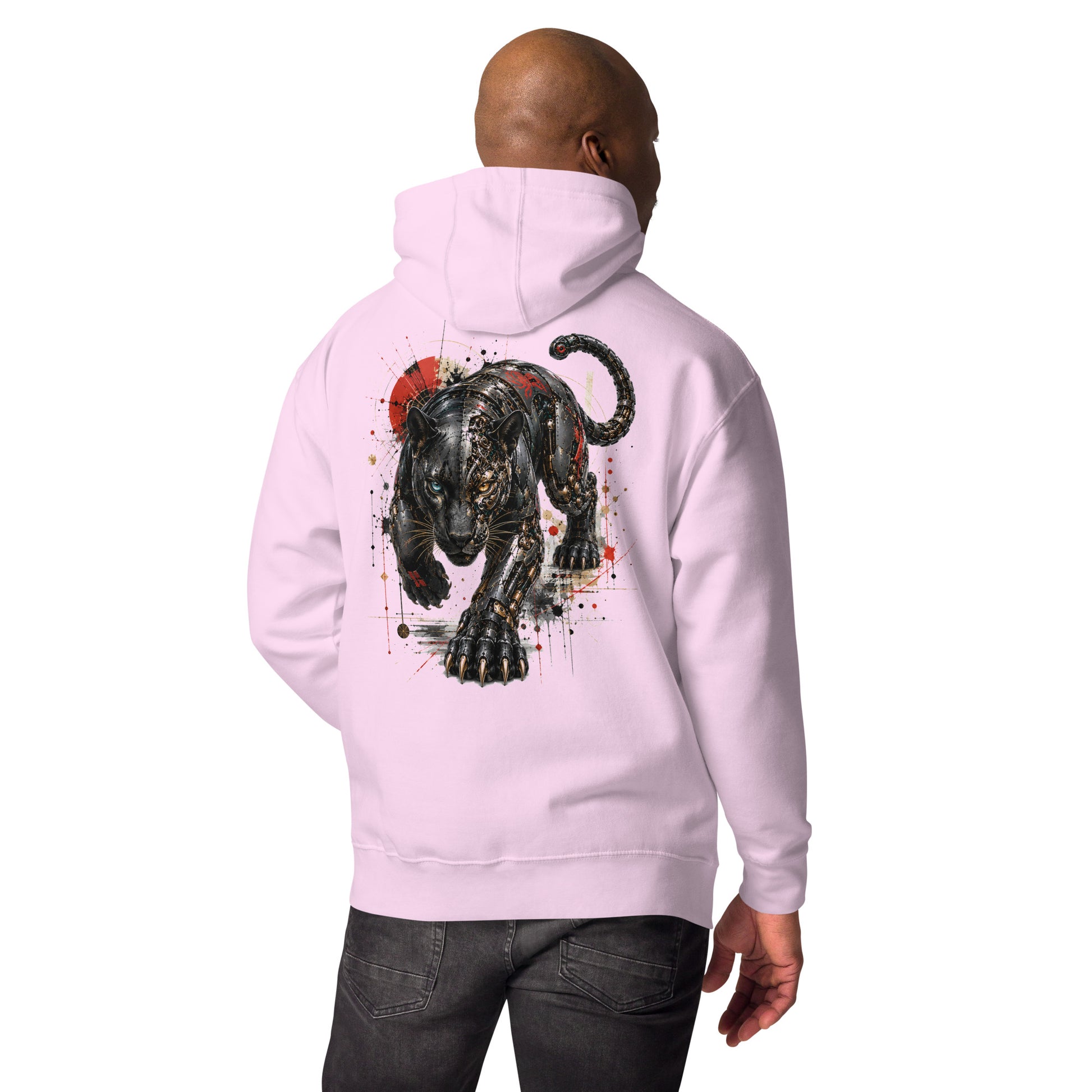Sweat ONYX – Panthère Cybernétique lavande, vue de dos