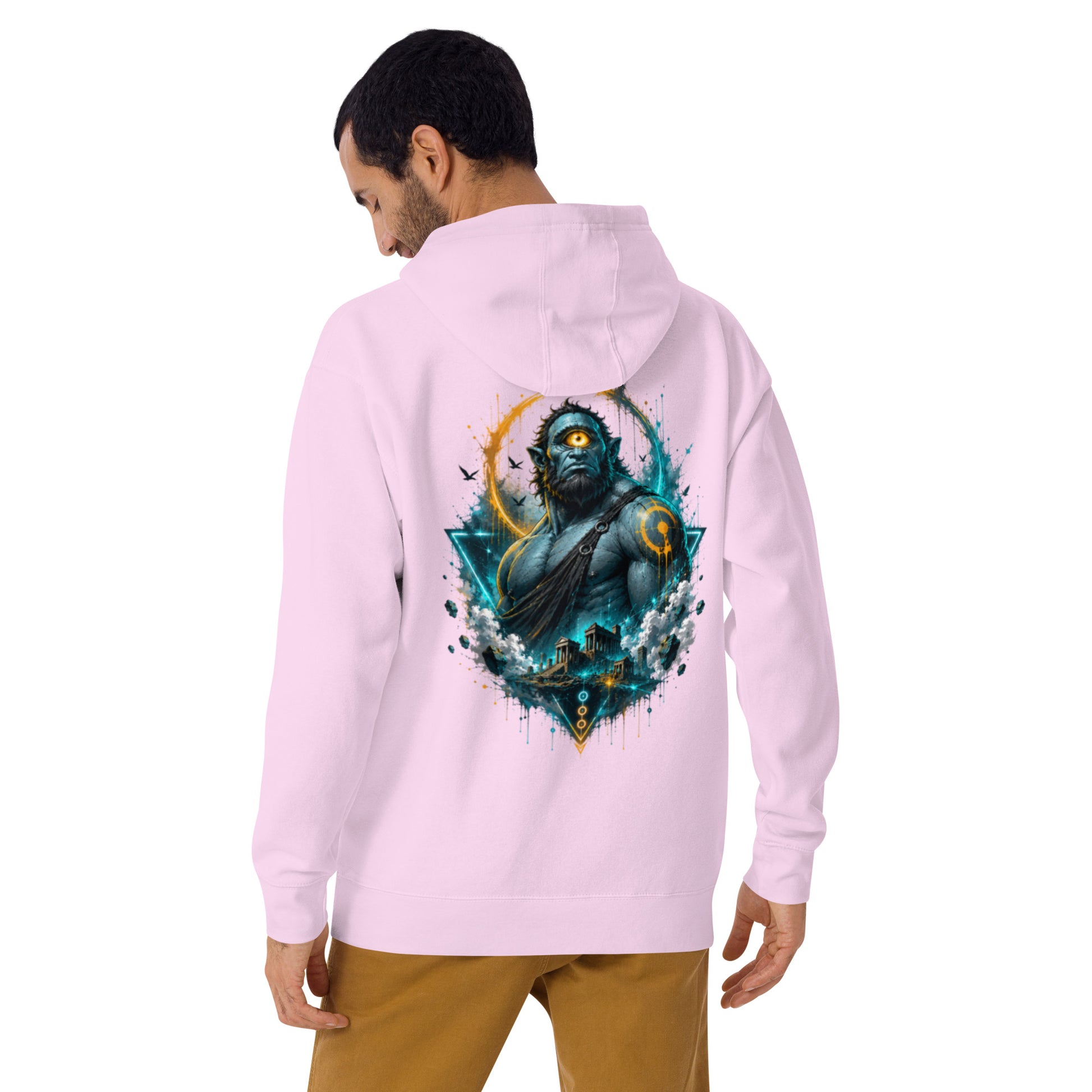Sweat ARGÈS – Cyclope Mythologique lavande, vue de dos