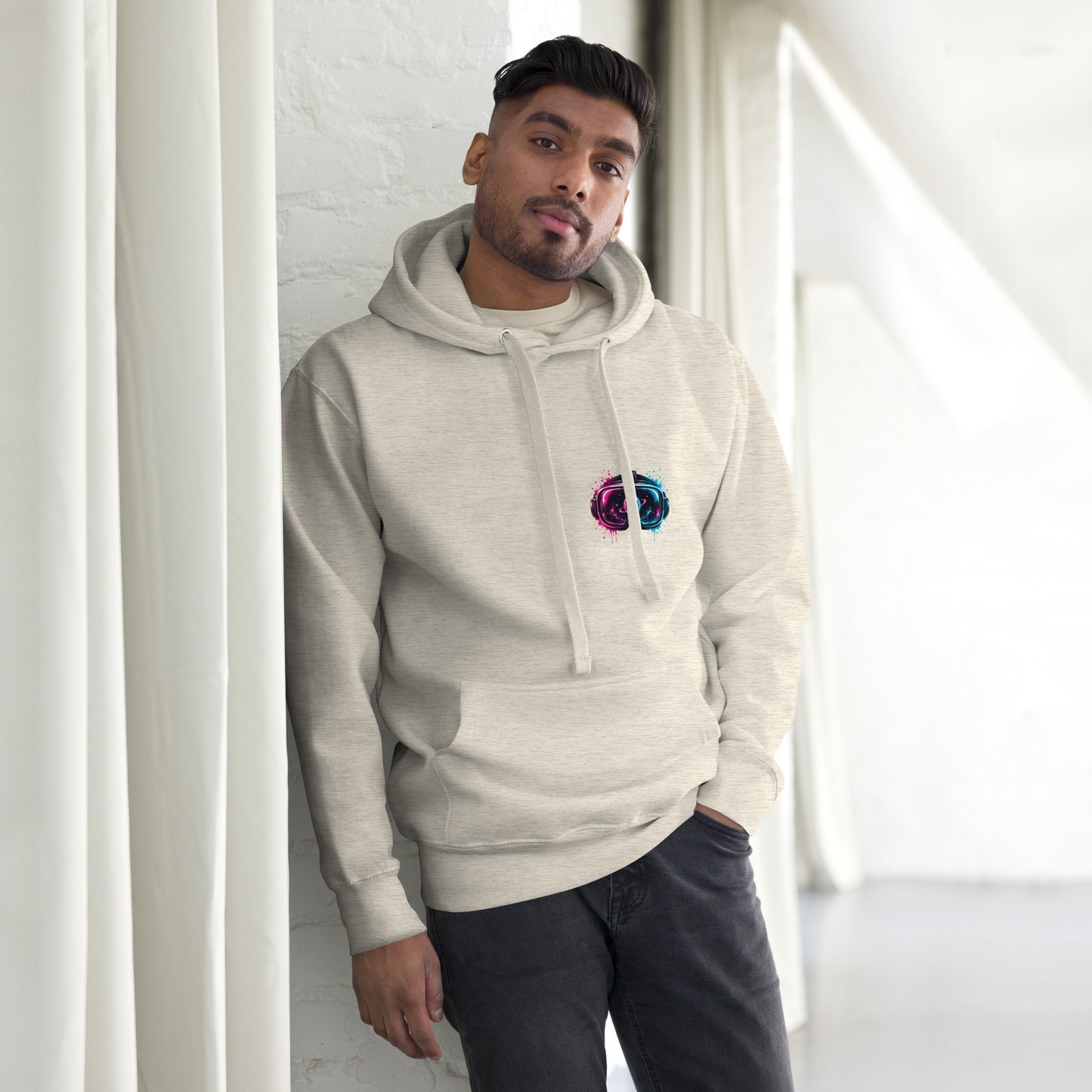 Sweat APEX – Gorille VR beige chiné, vue de face