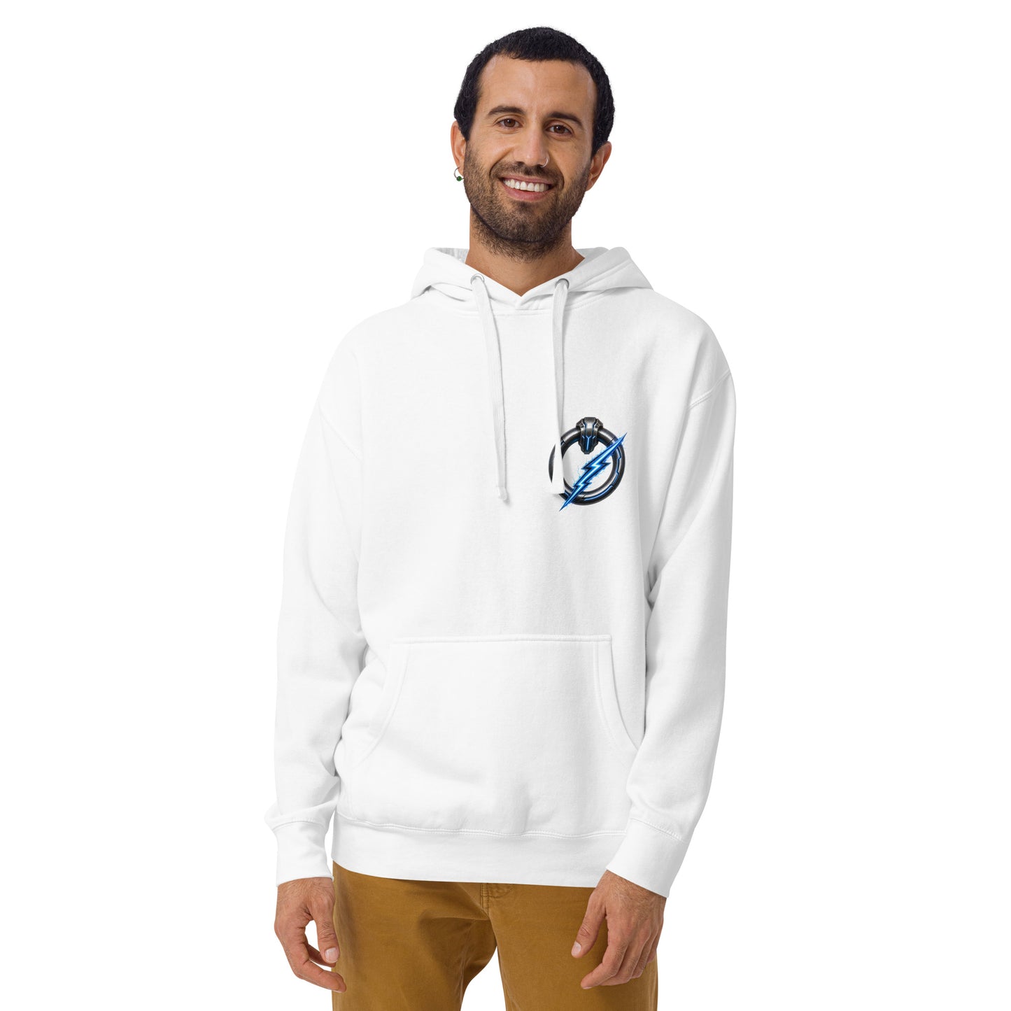 Sweat TALOS – Taureau Cybernétique blanc, vue de face